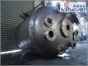 純鈦反應(yīng)釜3000L 制造好驗(yàn)收結(jié)束！